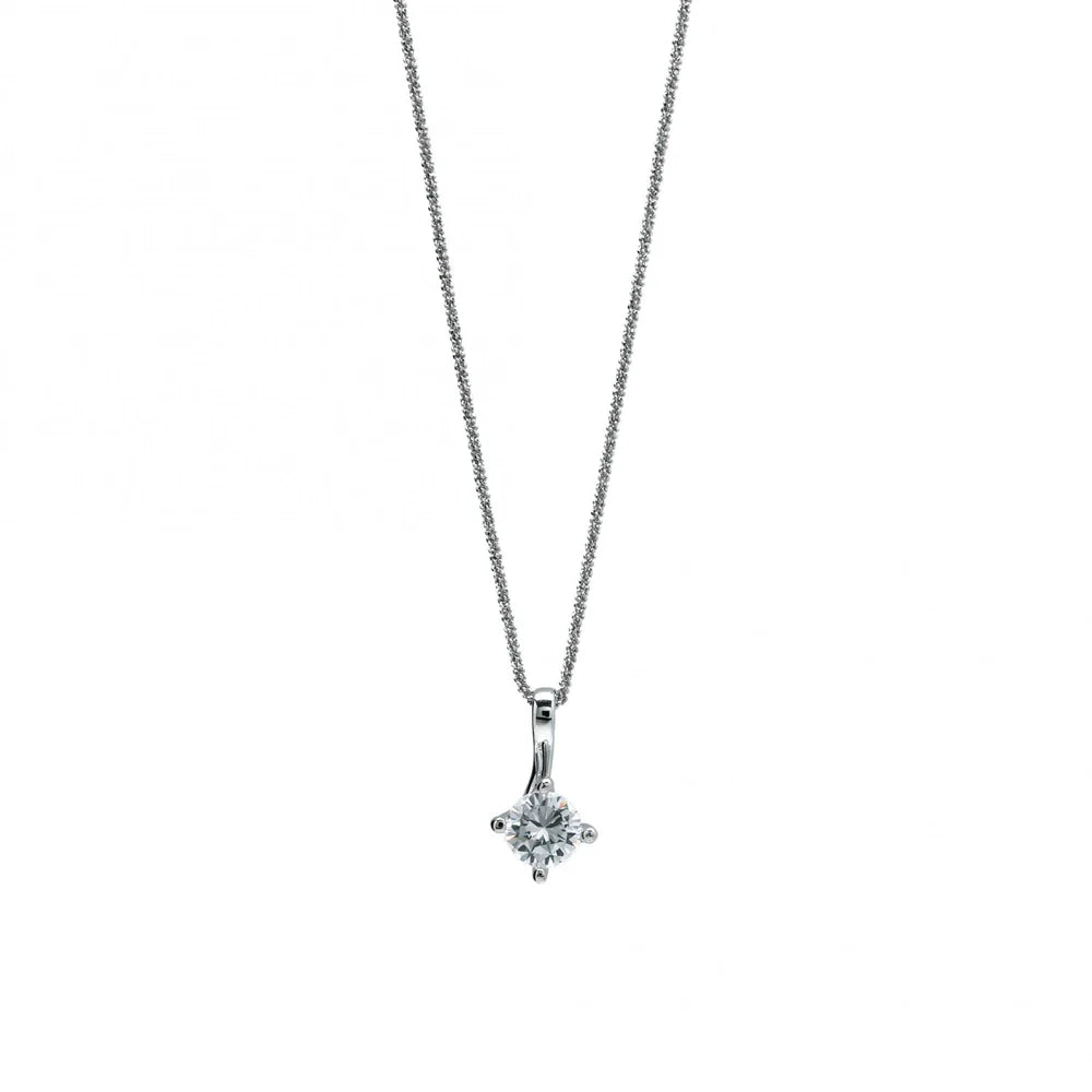 Lineargent Pendente in argento con zircone