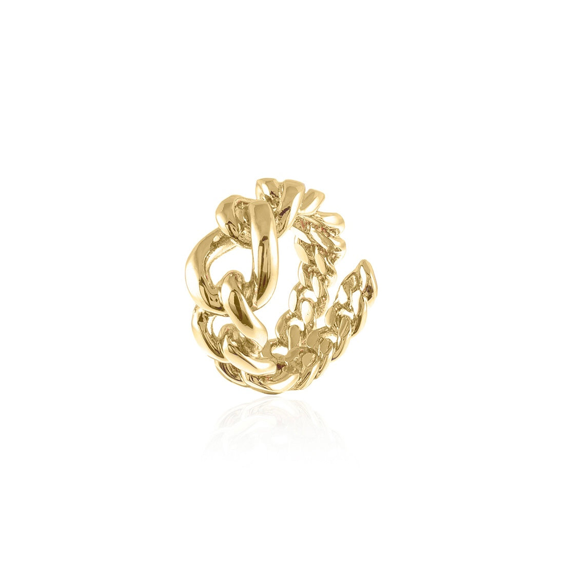 Anello in bronzo dorato