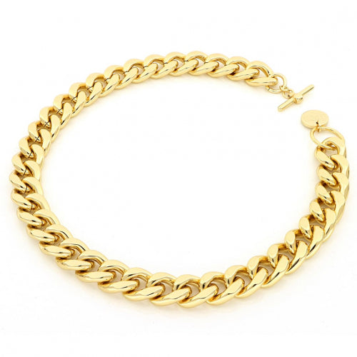 Unoaerre Collana Groumette in bronzo dorato