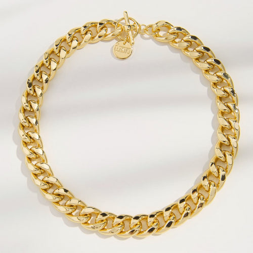 Unoaerre Collana Groumette in bronzo dorato