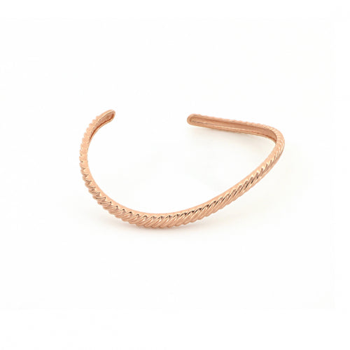 Unoaerre Bracciale rigido in argento rosa Vortice