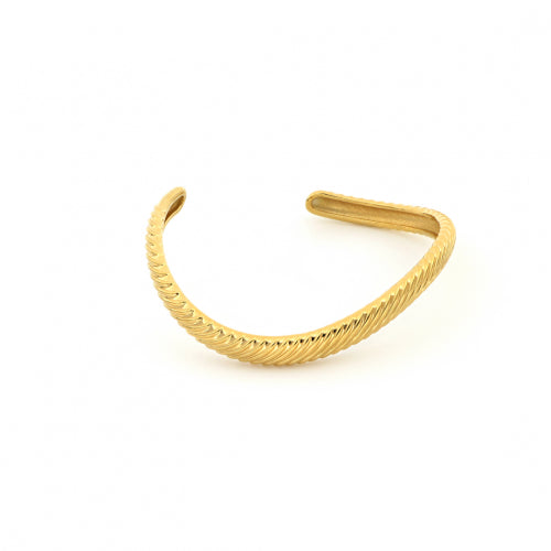 Unoaerre Bracciale Vortice in argento dorato