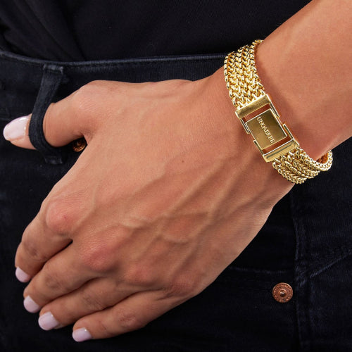 Unoaerre Bracciale in bronzo dorato