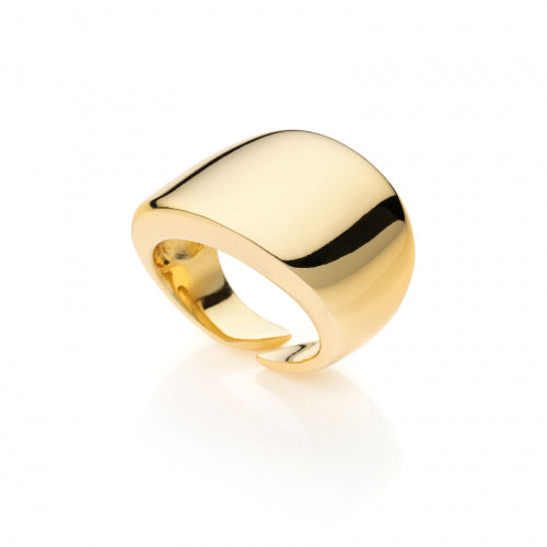 Unoaerre Anello in bronzo dorato a fascia