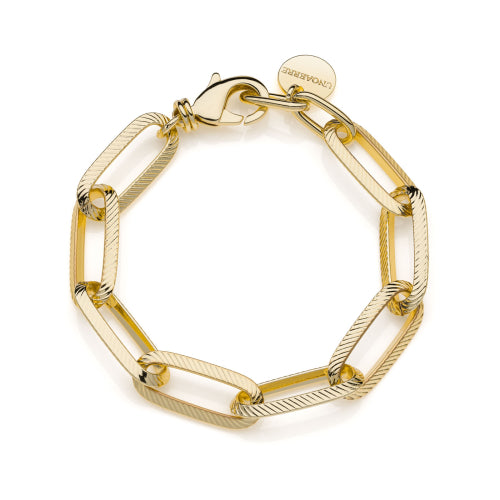 Unoaerre Bracciale catena dorata Triangoli