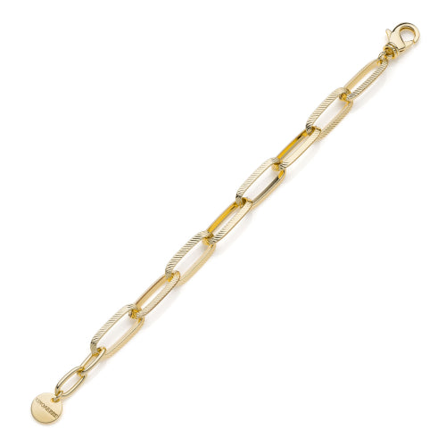 Unoaerre Bracciale catena dorata Triangoli