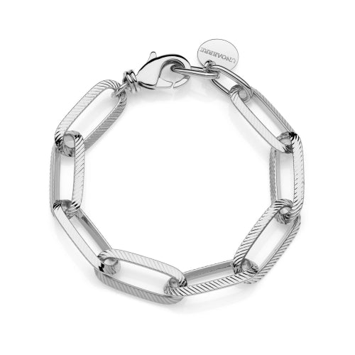 Unoaerre Bracciale catena argentata Triangoli