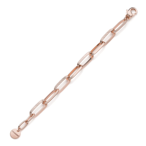 Unoaerre Bracciale catena rosa Triangoli
