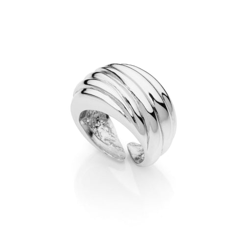 Unoaerre Anello a fascia argentato