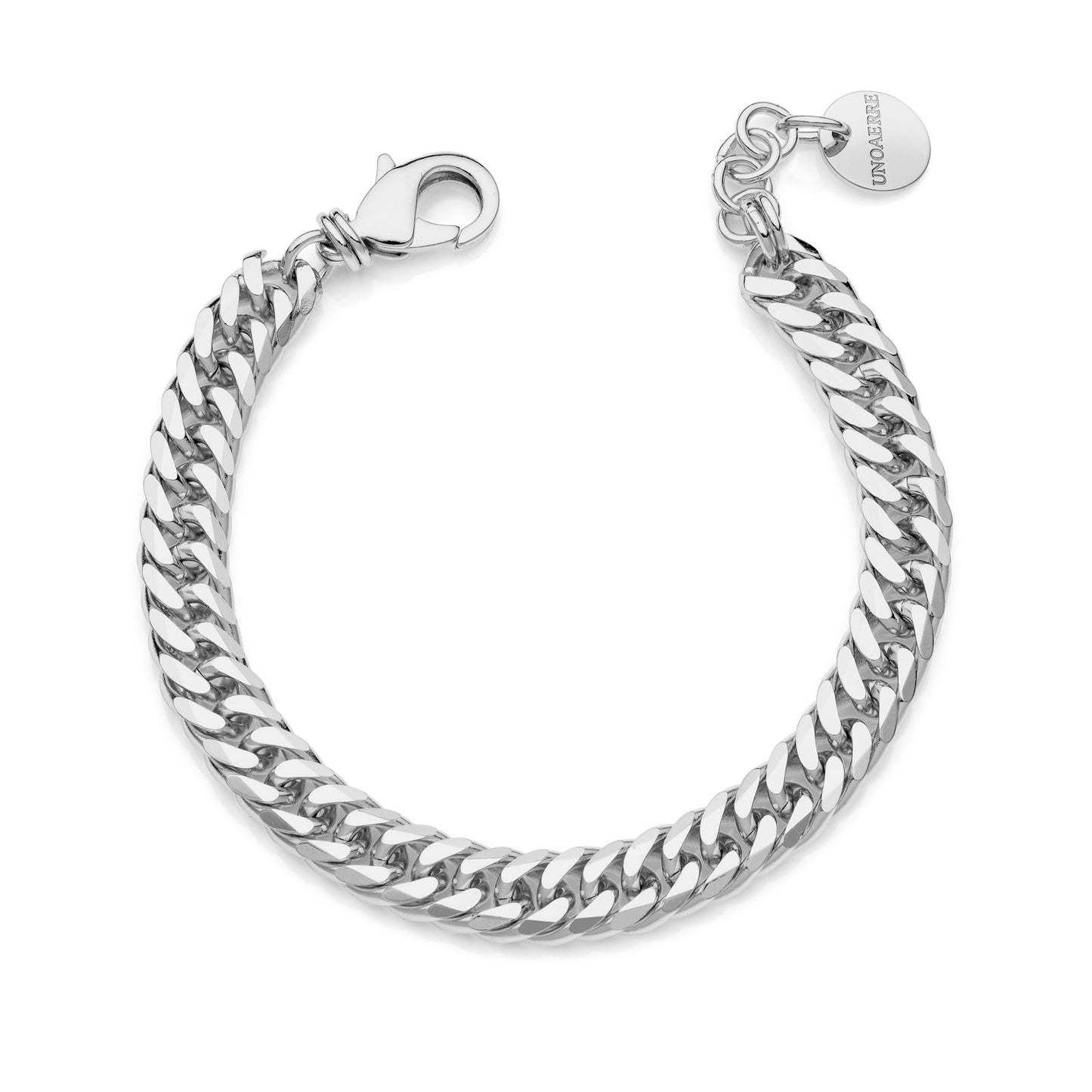 Unoaerre Bracciale grumetta doppia argentata