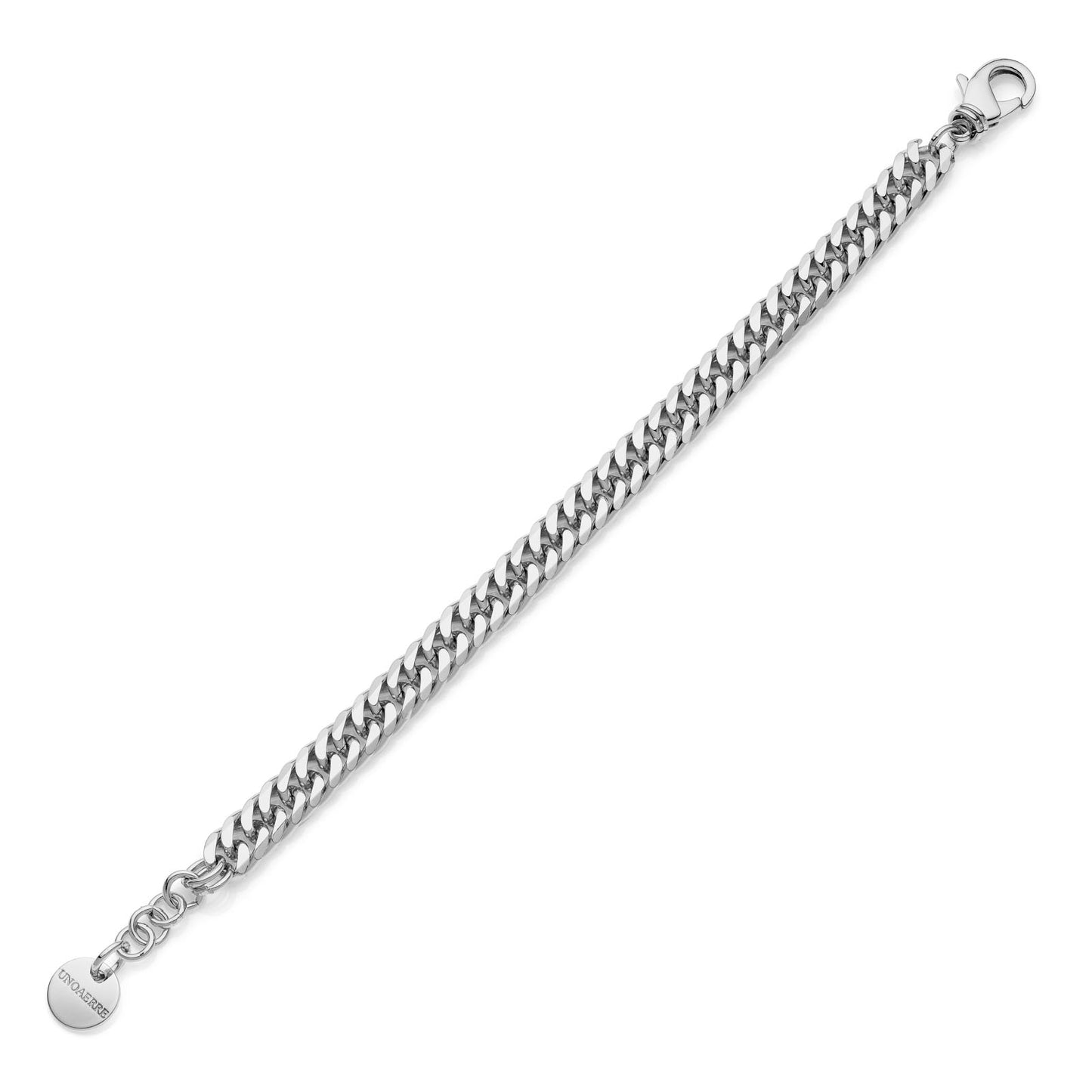 Unoaerre Bracciale grumetta doppia argentata