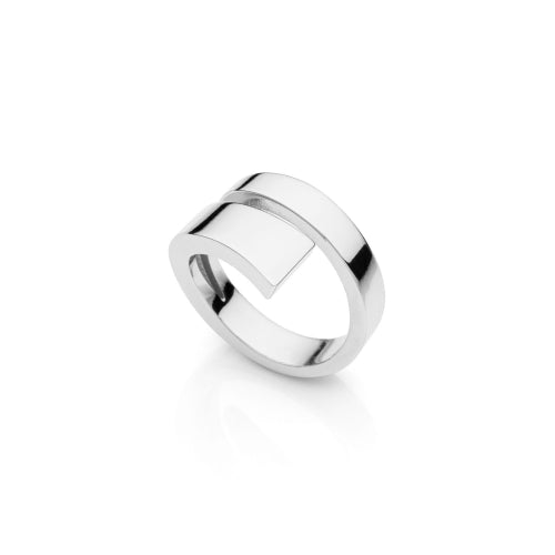 Unoaerre Anello contrarié argentato