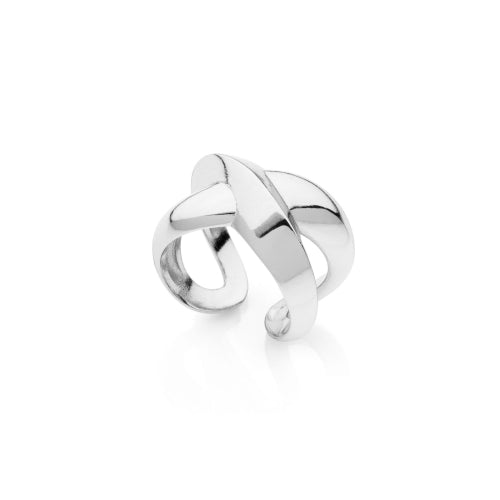 Unoaerre Anello a X argentato