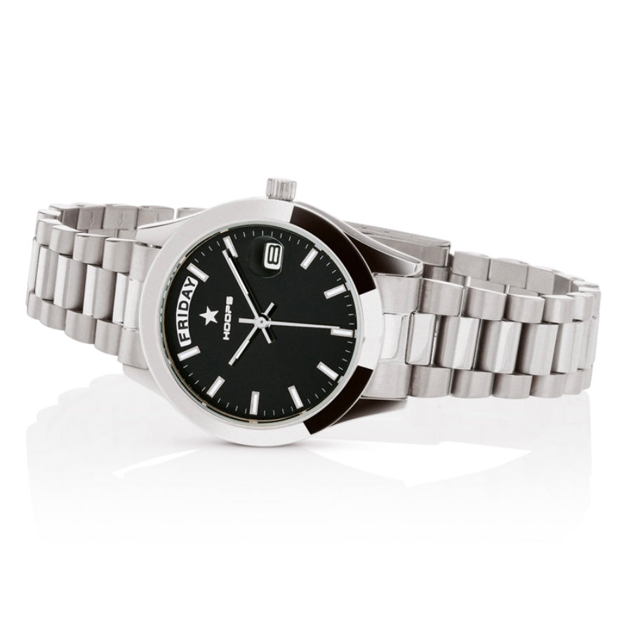 Hoops orologio luxury day date nero, ref: 2620L-S02