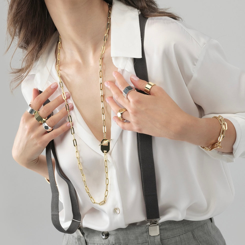 Collana con chiusura gioiello