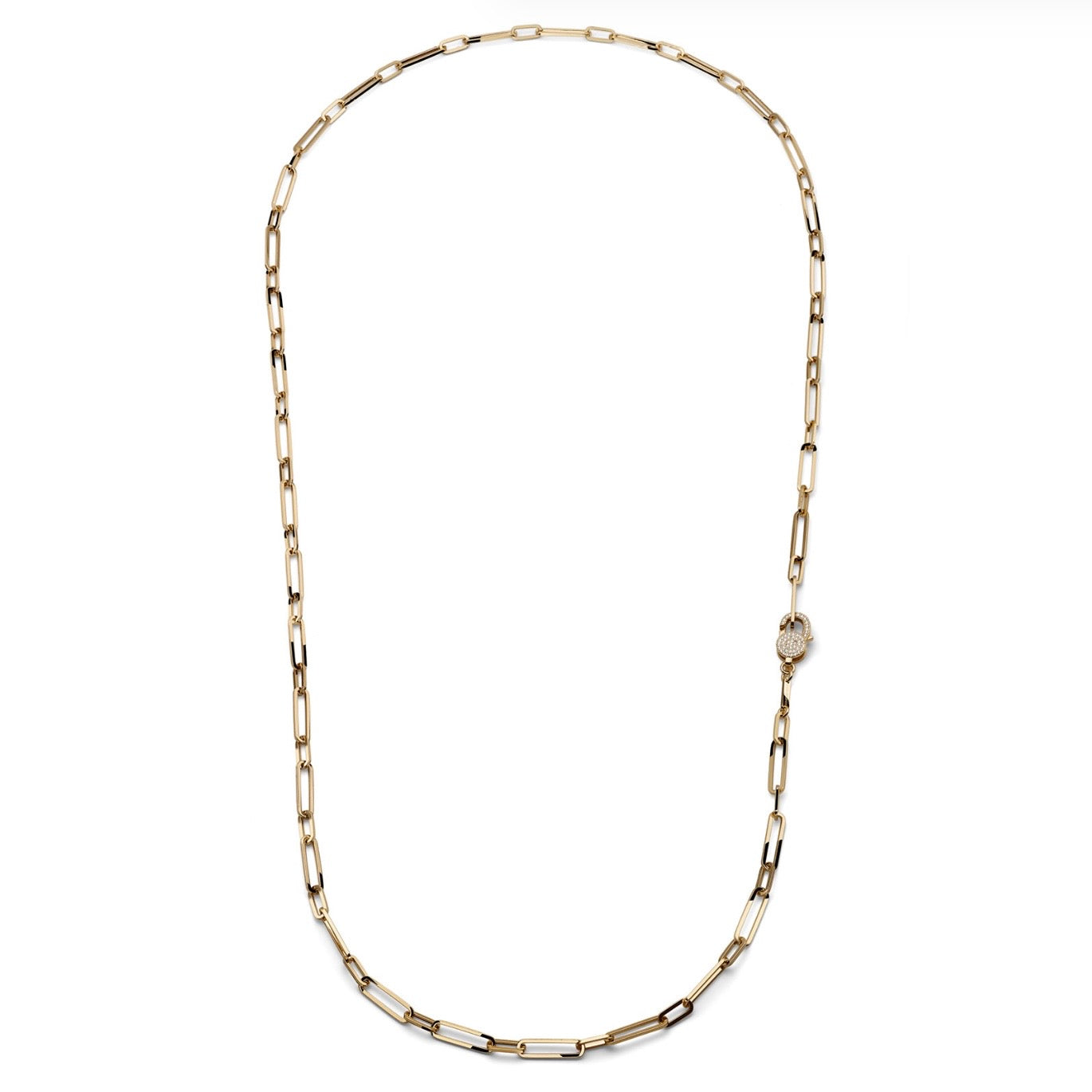 Unoaerre collana lunga con chiusura in zirconi