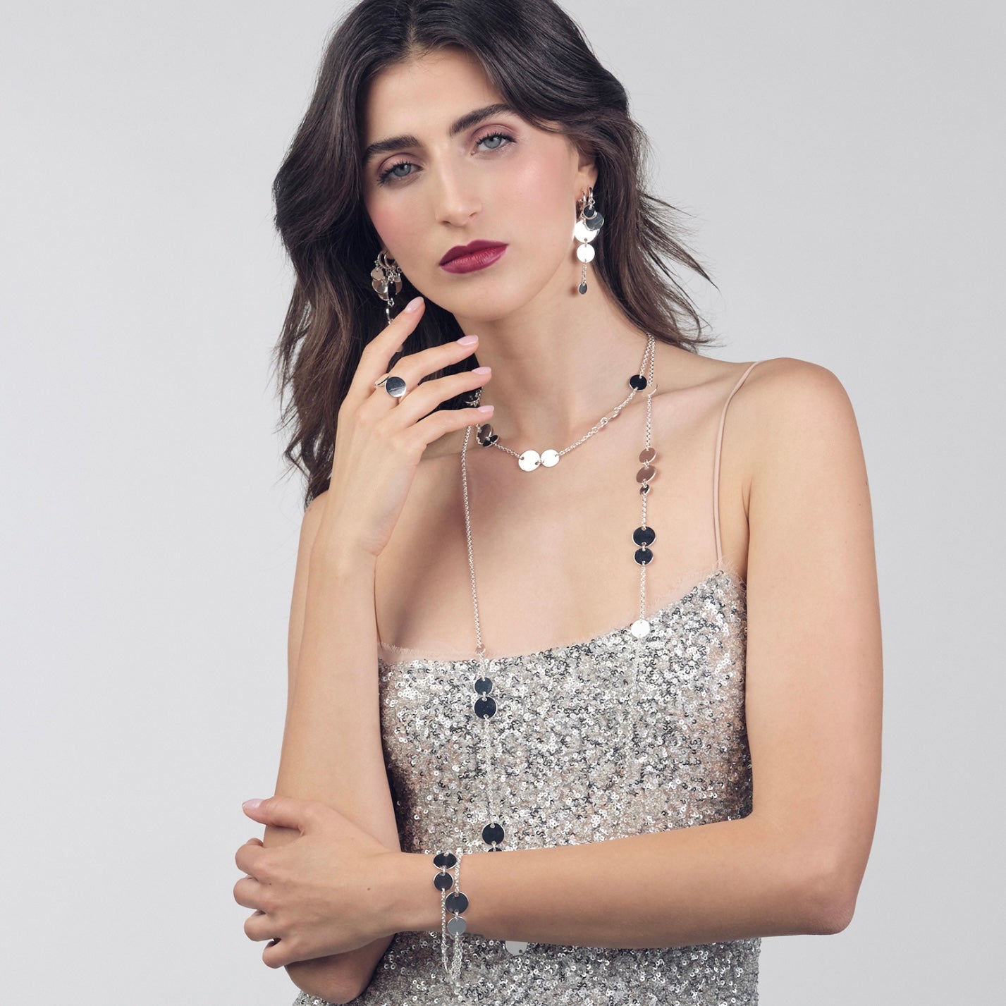 Collana chanel dinamica argentata