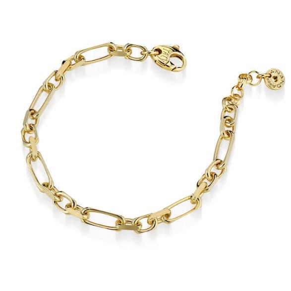 Bracciale a maglie rettangolari e ovali
