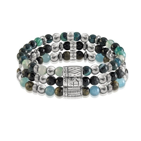 Bracciale elastico con perline colorate