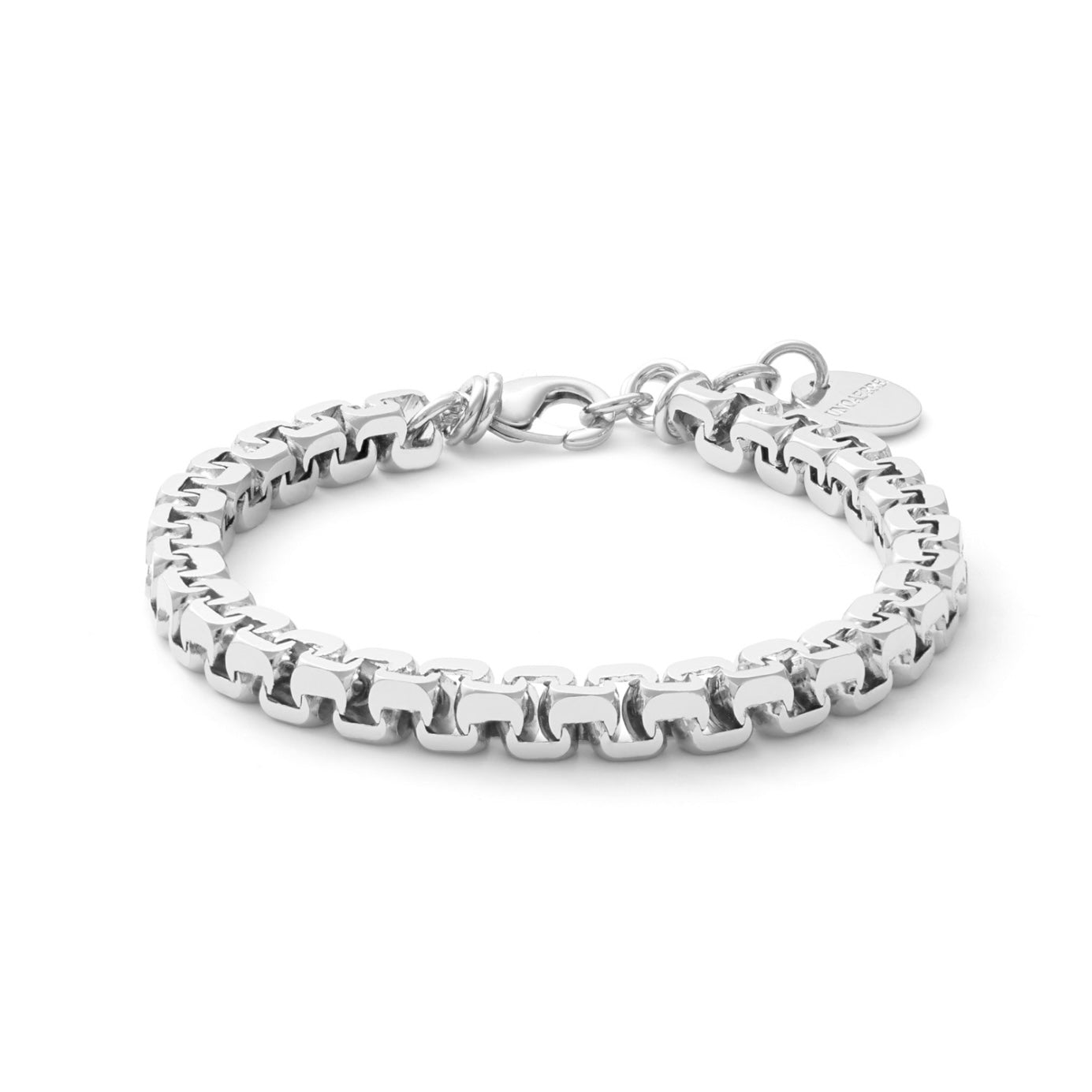 Unoaerre bracciale forzatina quadra argentato