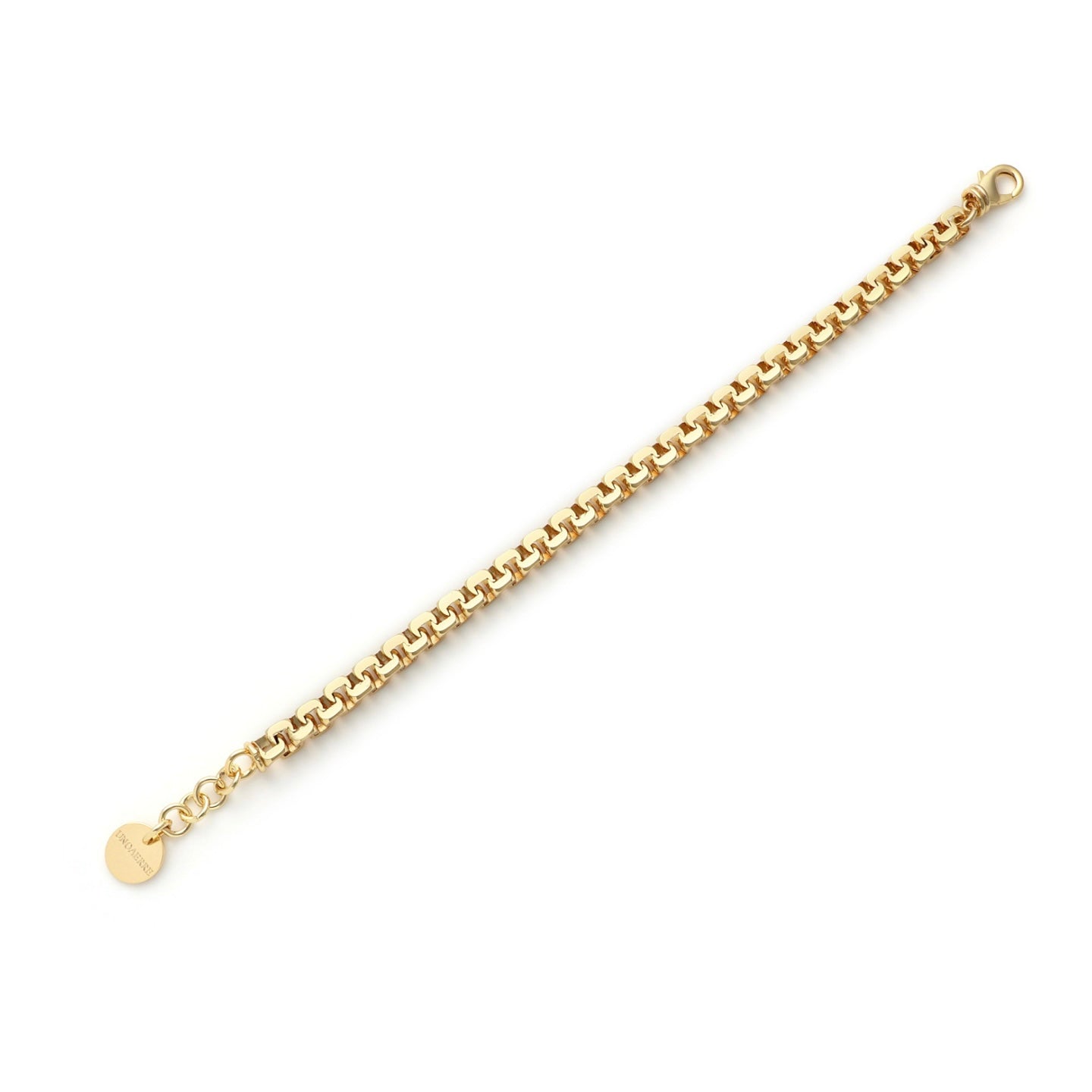 Unoaerre bracciale forzatina quadra dorato