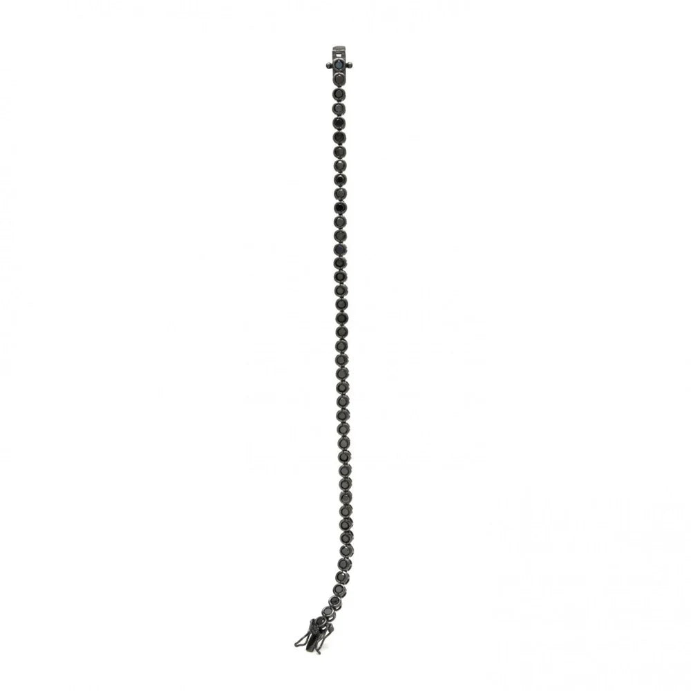 Lineargent bracciale RIVIERA con zirconi neri a cerchi