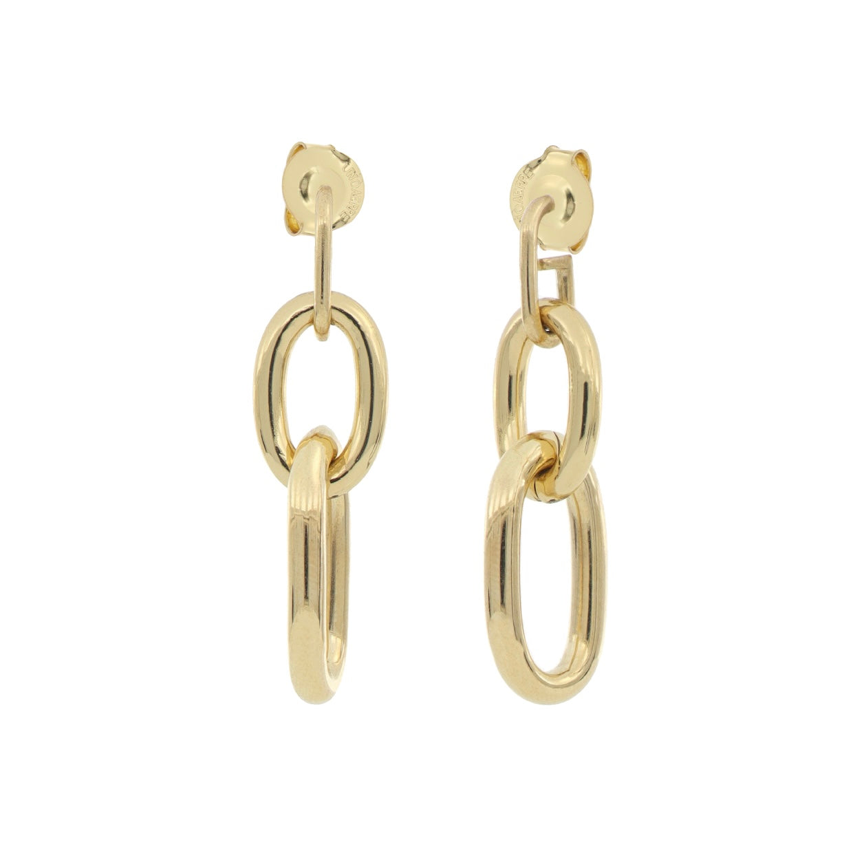 Orecchini in bronzo dorato