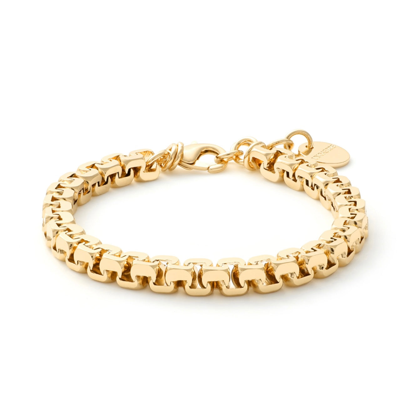 Unoaerre bracciale forzatina quadra dorato