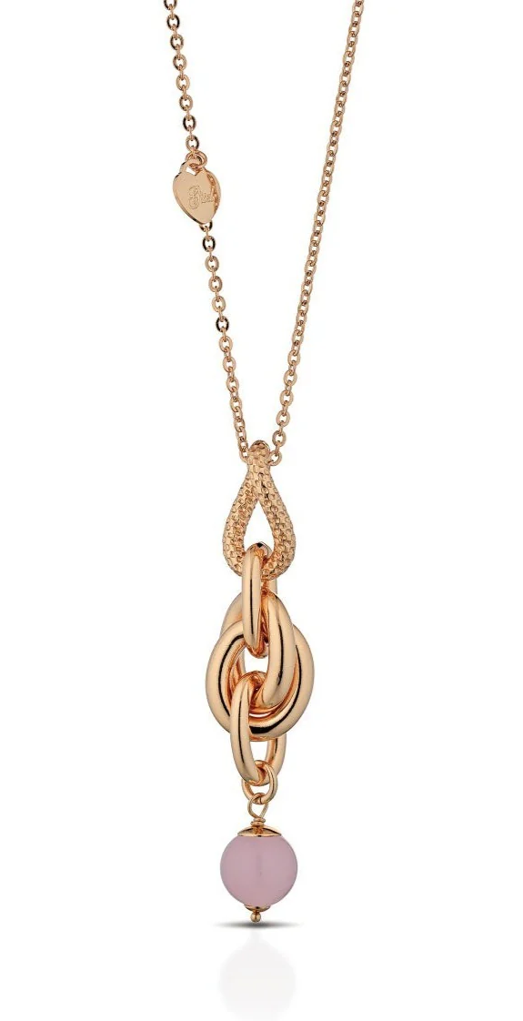 Gisel ciondolo e catena in bronzo rosé
