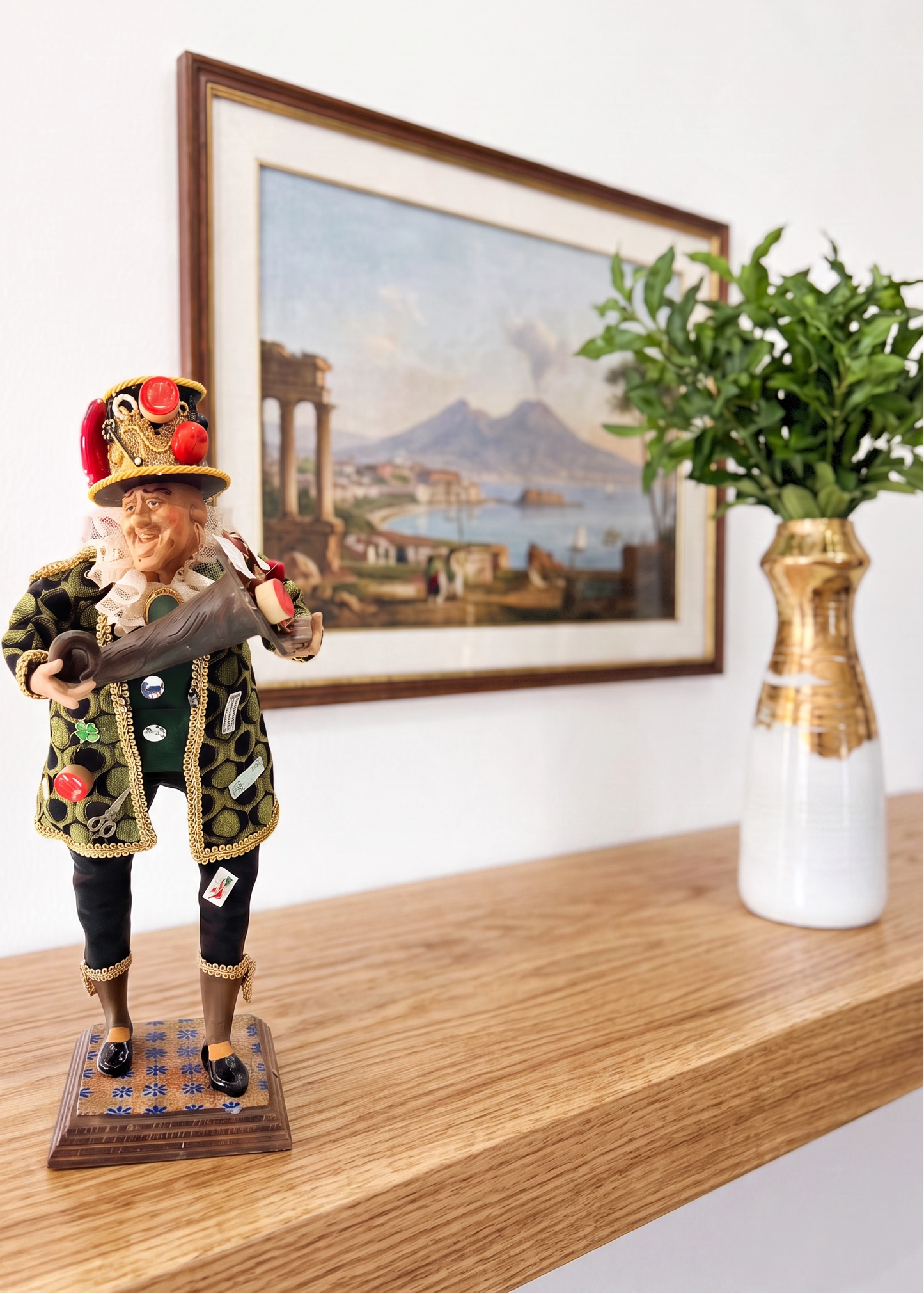 Gobbo Vestito con Cornucopia (Scartellato Sciò-Sciò) – H.40 cm