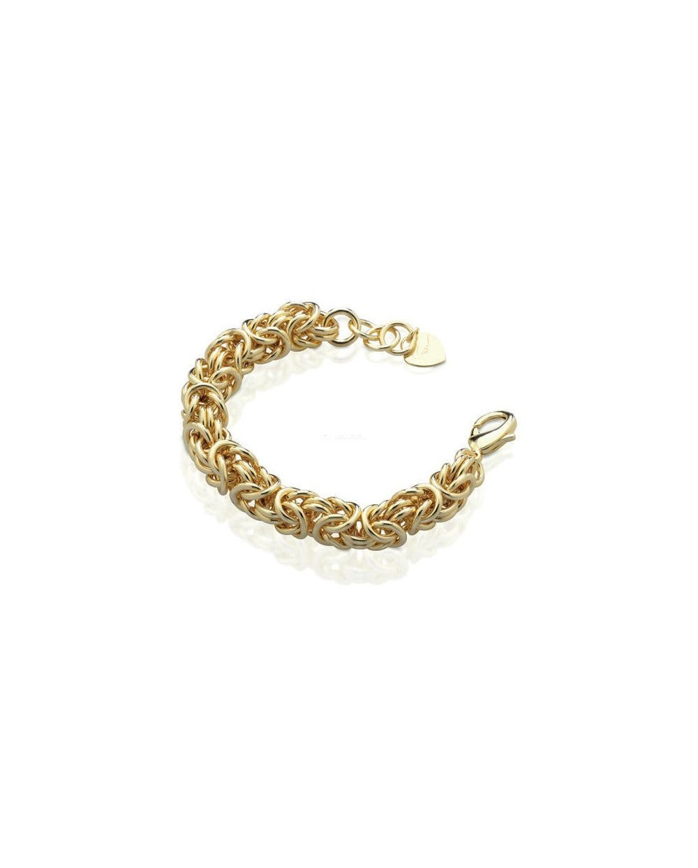 Gisel bracciale in bronzo dorato con maglia bizantina