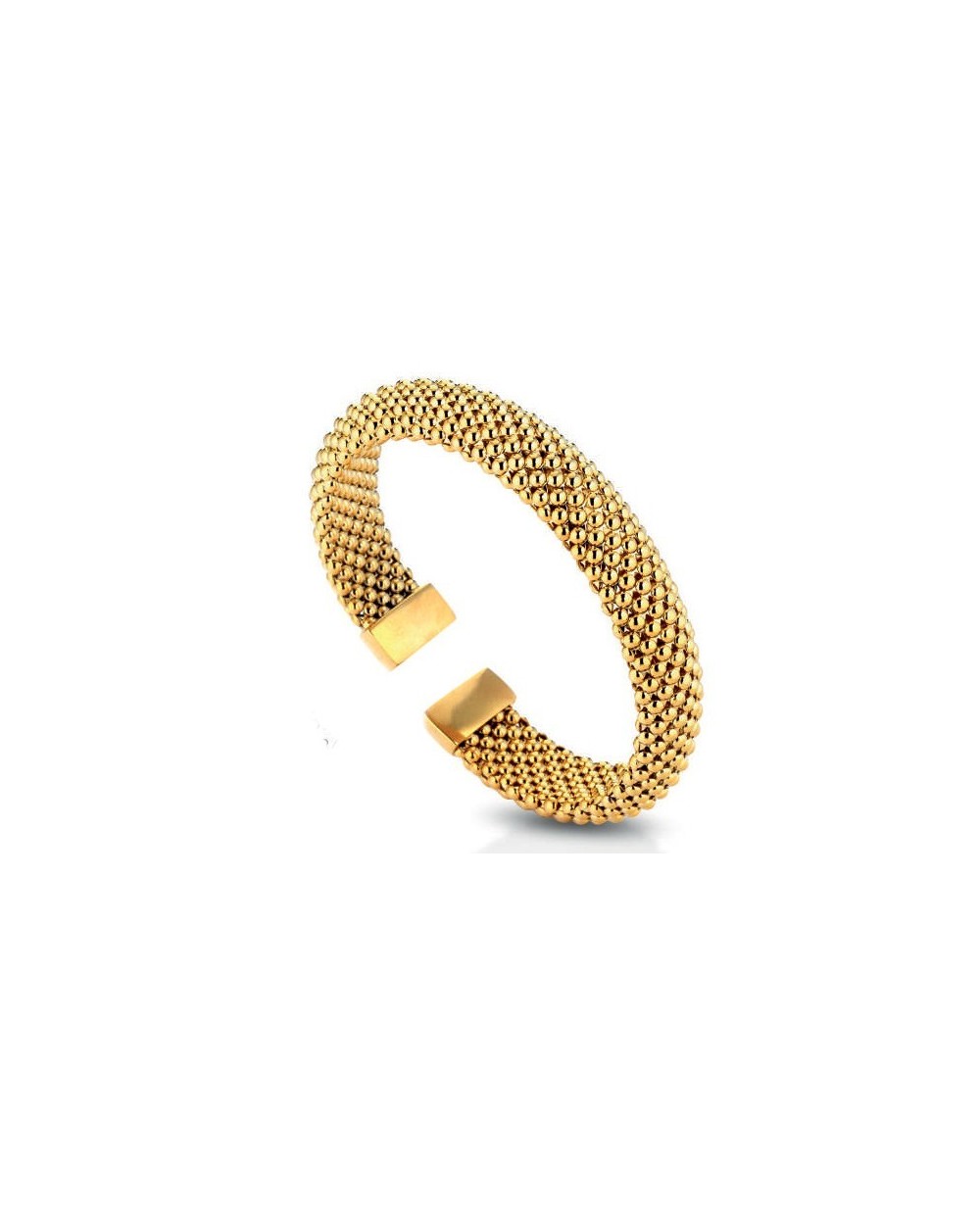 Gisel bracciale rigido in bronzo dorato