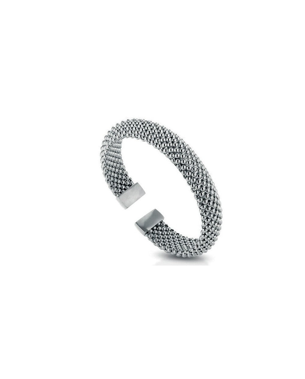 Gisel bracciale rigido in bronzo argentato