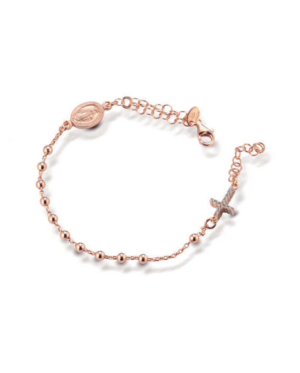 Ananda bracciale rosario in argento ramato
