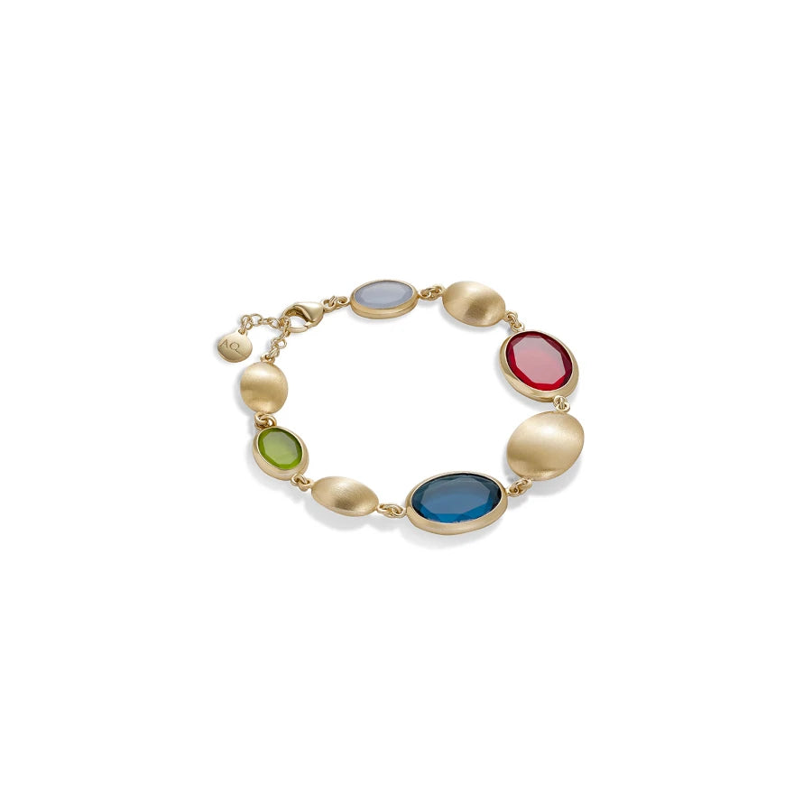 Aquaforte Bracciale Caramelle Ovali con paste vitree multicolore