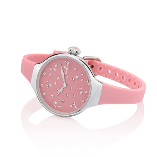 Hoops orologio nouveau chérie sliding star Rosa cipria, ref: 2639L-05
