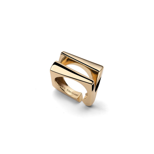 Unoaerre anello design dorato