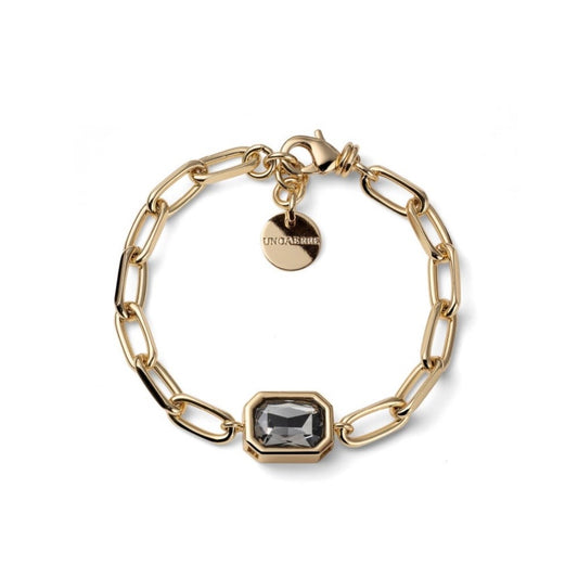 Unoaerre bracciale Joya catena cristallo grigio