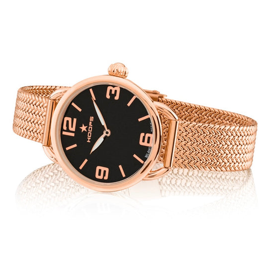 Hoops orologio candy classic gold nero, ref: 2648L-RG02