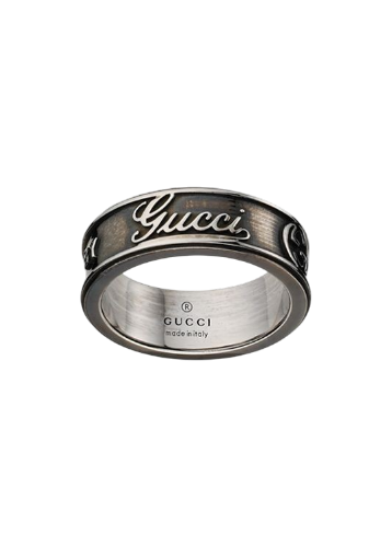 Anello Maschile Gucci Craft YBC310441001 – Argento 925 Brunito, Misura 16