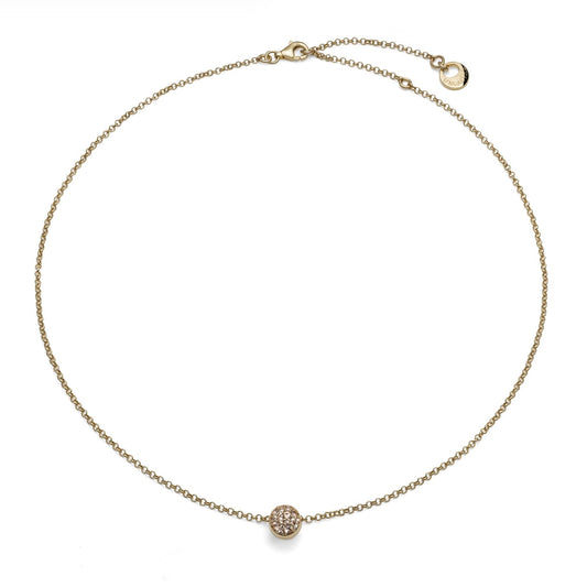 Unoaerre collana in argento dorato Gea