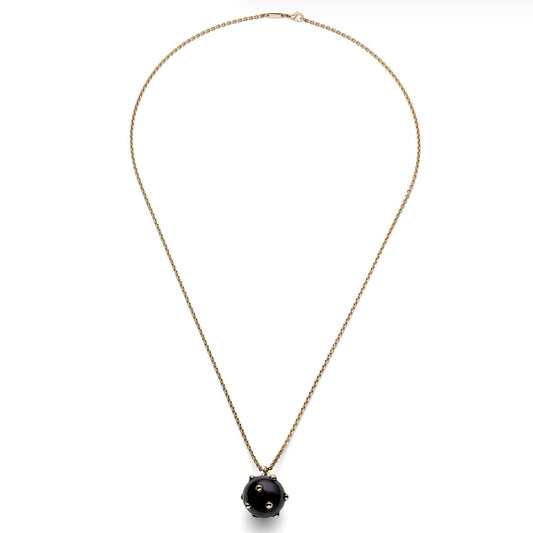 Unoaerre collana mina charm nero grande