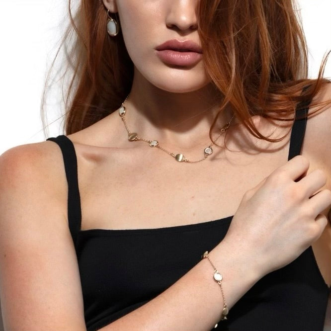 Aquaforte collana mignon girocollo leggero con madreperle