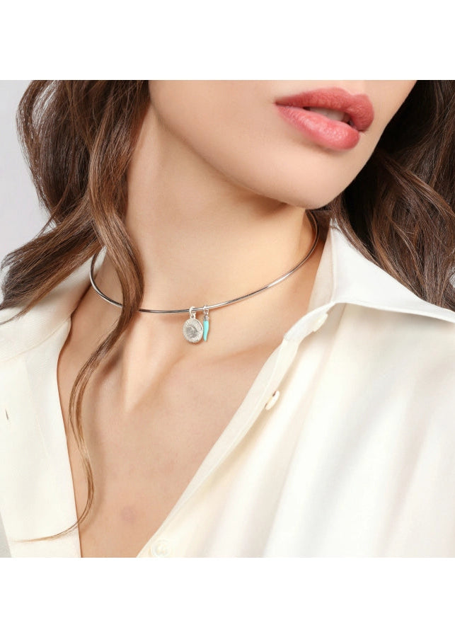 Collana rigida Legami charm cornetto turchese