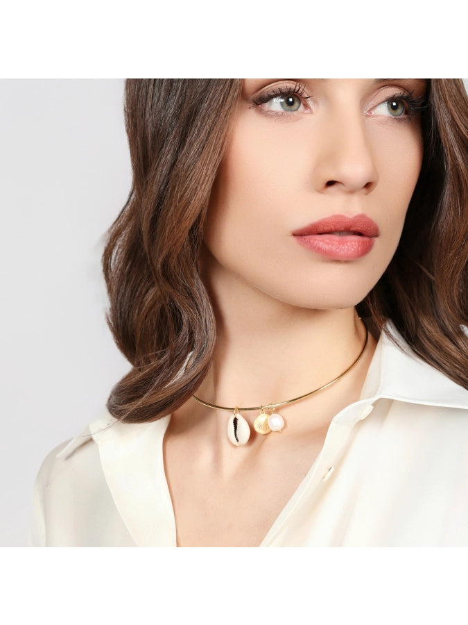 Collana rigida Legami charms perla e conchiglia