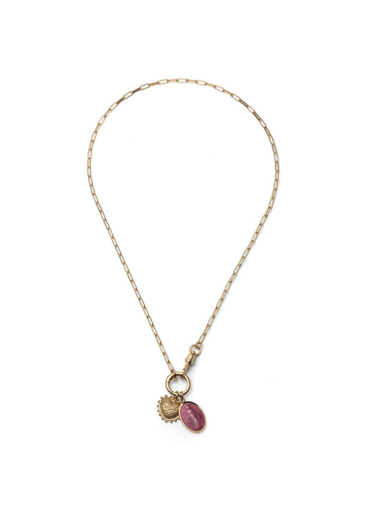 Collana Legami charm Miracolosa rosso e Cuore Sacro