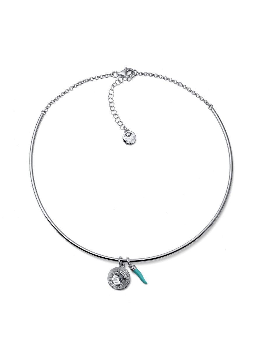 Collana rigida Legami charm cornetto turchese