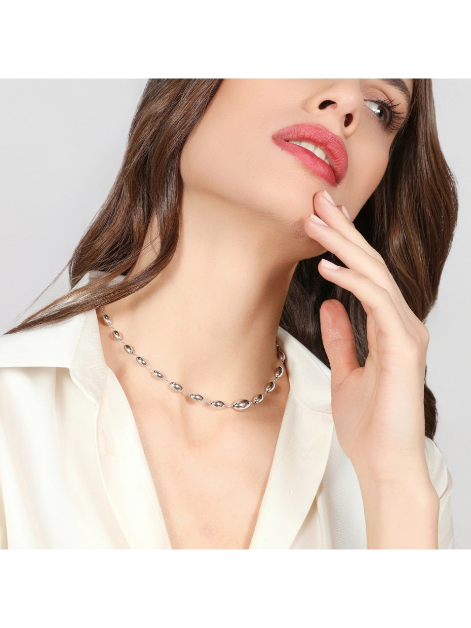Unoaerre Collana Boule in argento