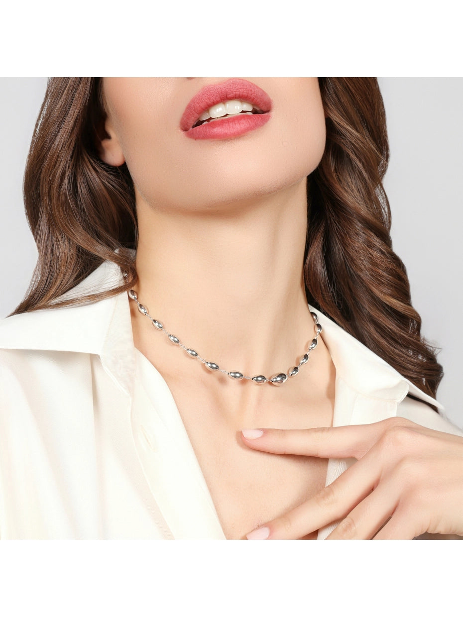 Unoaerre Collana Boule in argento