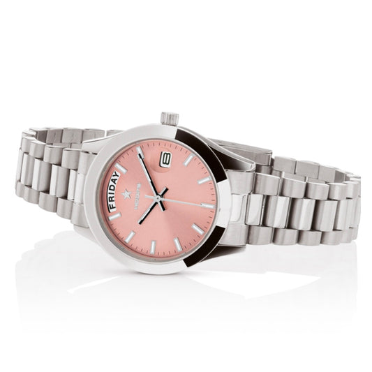 Hoops orologio luxury date day Rosa, ref: 2620L-S05